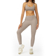 women’S 2 Piece Yoga Tracksuit With Cross Back Long Sleeve Top And Leggings