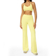 women’S 2 Piece Yoga Tracksuit With Cross Back Long Sleeve Top And Leggings