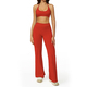 women’S 2 Piece Yoga Tracksuit With Cross Back Long Sleeve Top And Leggings