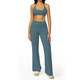 women’S 2 Piece Yoga Tracksuit With Cross Back Long Sleeve Top And Leggings