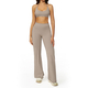 women’S 2 Piece Yoga Tracksuit With Cross Back Long Sleeve Top And Leggings