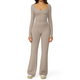women’S 2 Piece Yoga Tracksuit With Cross Back Long Sleeve Top And Leggings