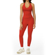 women’S 2 Piece Yoga Tracksuit With Cross Back Long Sleeve Top And Leggings