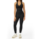 women’S 2 Piece Yoga Tracksuit With Cross Back Long Sleeve Top And Leggings