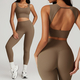 women's Yoga Fitness Sports Set With High Waist Leggings