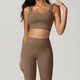 women's Yoga Fitness Sports Set With High Waist Leggings