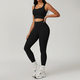 women's Yoga Fitness Sports Set With High Waist Leggings