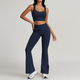 women's Yoga Fitness Sports Set With High Waist Leggings