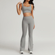 women's Yoga Fitness Sports Set With High Waist Leggings
