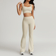 women's Yoga Fitness Sports Set With High Waist Leggings