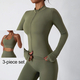 women Yoga Tracksuit Set Long Sleeve Crop Top High Waist Leggings