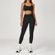 yoga Sports Set Women Gym Tracksuit Long Sleeve Shirt Shorts Bra