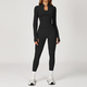 yoga Sports Set Women Gym Tracksuit Long Sleeve Shirt Shorts Bra