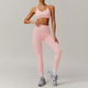 women's Yoga Gym Tank Top With High Waist Leggings And Shorts