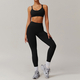 women's Yoga Gym Tank Top With High Waist Leggings And Shorts