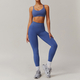 women's Yoga Gym Tank Top With High Waist Leggings And Shorts