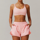 women's Yoga Gym Tank Top With High Waist Leggings And Shorts