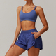 women's Yoga Gym Tank Top With High Waist Leggings And Shorts