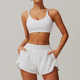 women's Yoga Gym Tank Top With High Waist Leggings And Shorts