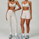 high Waist Yoga Leggings And Sports Bra Set