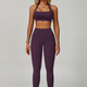 high Waist Yoga Leggings And Sports Bra Set