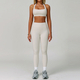 high Waist Yoga Leggings And Sports Bra Set