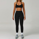 high Waist Yoga Leggings And Sports Bra Set