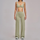 women's Yoga Tracksuit Set With Sports Bra And Bell-Bottom Pants