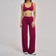 women's Yoga Tracksuit Set With Sports Bra And Bell-Bottom Pants