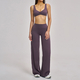 women's Yoga Tracksuit Set With Sports Bra And Bell-Bottom Pants