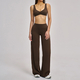 women's Yoga Tracksuit Set With Sports Bra And Bell-Bottom Pants