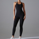 backless Yoga Bodysuit Romper Set - Sleeveless One Piece Fitness Jumpsuit