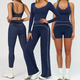 women's 2-Piece Yoga Set Long Sleeve Top & Running Shorts