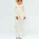 women's 2-Piece Yoga Set Long Sleeve Top & Running Shorts