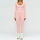 women's 2-Piece Yoga Set Long Sleeve Top & Running Shorts