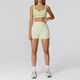 women's 2-Piece Yoga Set Long Sleeve Top & Running Shorts