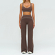 women's 2-Piece Yoga Set Long Sleeve Top & Running Shorts