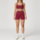 women's 2-Piece Yoga Set Long Sleeve Top & Running Shorts