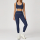 women's 2-Piece Yoga Set Long Sleeve Top & Running Shorts