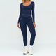 women's 2-Piece Yoga Set Long Sleeve Top & Running Shorts
