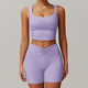 long Sleeve Yoga Set With High Waist Leggings And Vest
