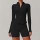 long Sleeve Yoga Set With High Waist Leggings And Vest