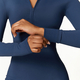 long Sleeve Zipper Workout Jumpsuit Women Gym Sportswear Yoga Set