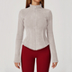 women's Winter Sports Jacket Slim Long Sleeve Fitness Top