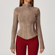 women's Winter Sports Jacket Slim Long Sleeve Fitness Top
