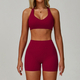 yoga Set Women Tracksuit Running Sportswear Long Sleeve Jacket Leggings Shorts