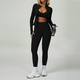 yoga Set Women Tracksuit Running Sportswear Long Sleeve Jacket Leggings Shorts