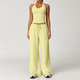 women's Yoga Set 2-3 Pieces Long Sleeve Workout Tracksuit Wide-Leg Sport Pants