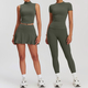 women's Seamless 2-Piece Tennis Skirt & Tank Set