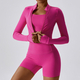 women's 3-Piece Yoga Set Long-Sleeved Jacket Sports Bra Gym Leggings Fitness Workout Outfit